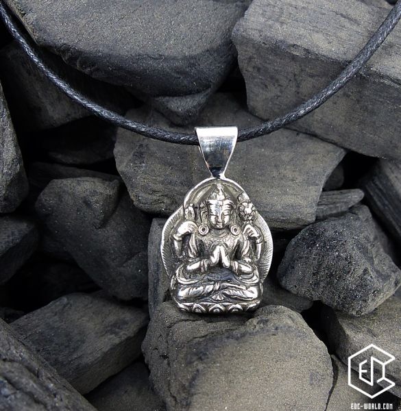 Buddah Anhänger Silber Männerschmuck